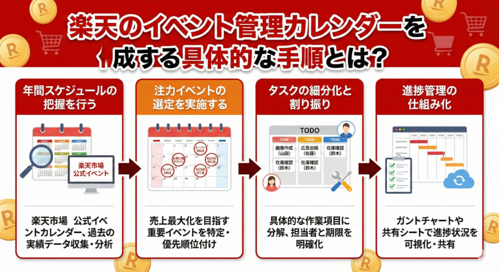 楽天のイベント管理カレンダーを販促に活かす活用法とは？