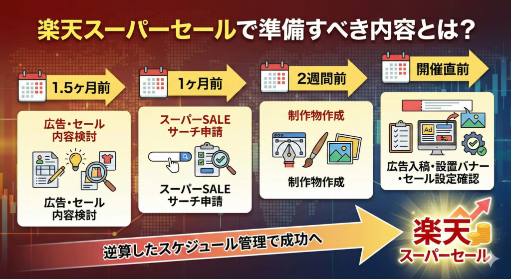 楽天スーパーセールで準備すべき内容とは？