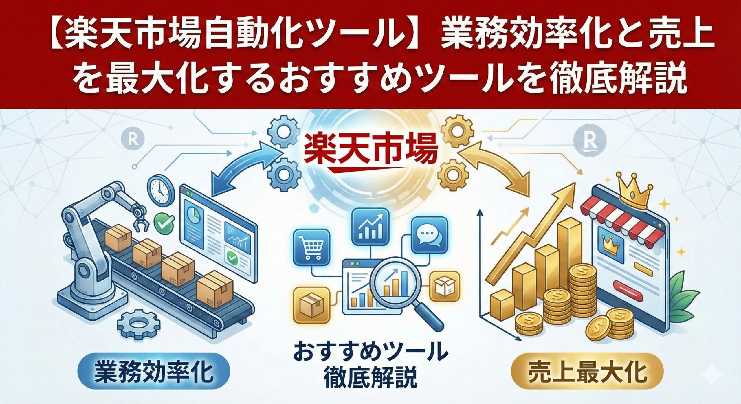 【楽天市場自動化ツール】業務効率化と売上を最大化するおすすめツールを徹底解説