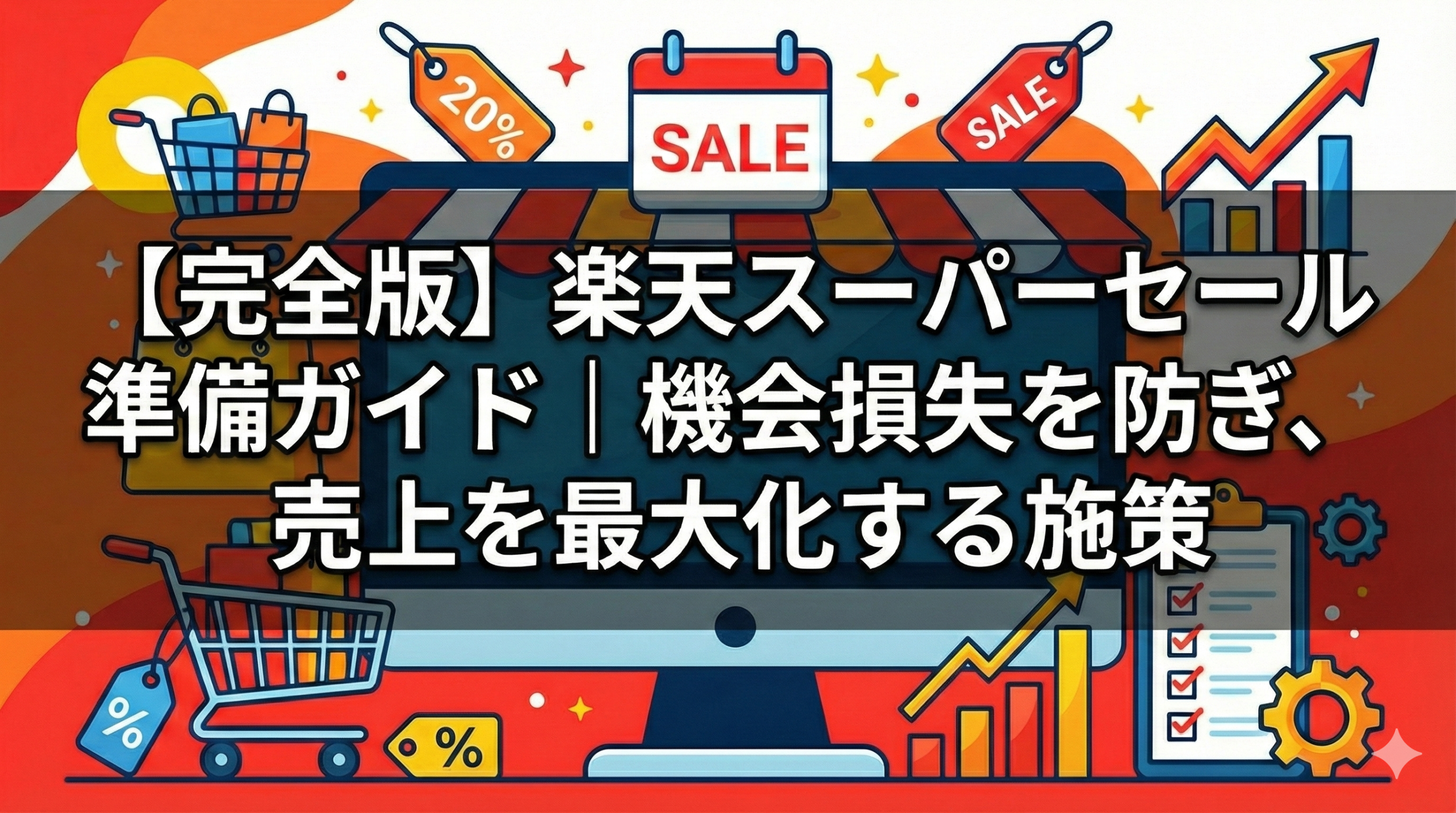 【完全版】楽天スーパーセール準備ガイド｜機会損失を防ぎ、売上を最大化する施策