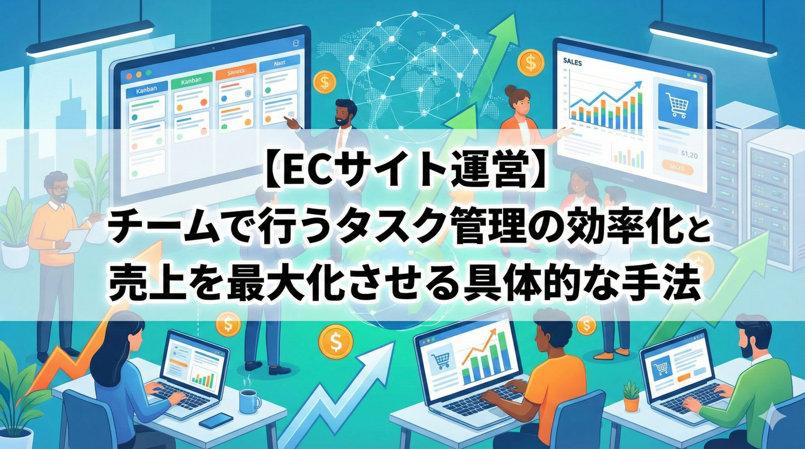 【ECサイト運営】チームで行うタスク管理の効率化と売上を最大化させる具体的な手法