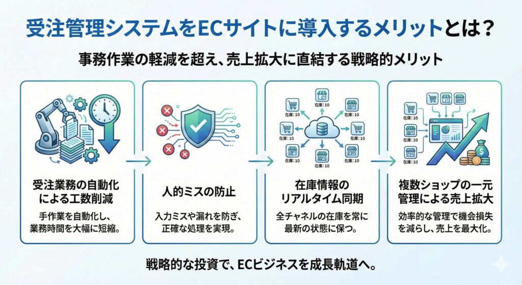 受注管理システムをECサイトに導入するメリットとは?