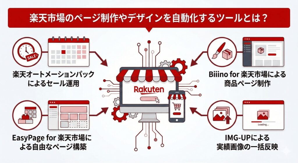 楽天市場のページ制作やデザインを自動化するツールとは？