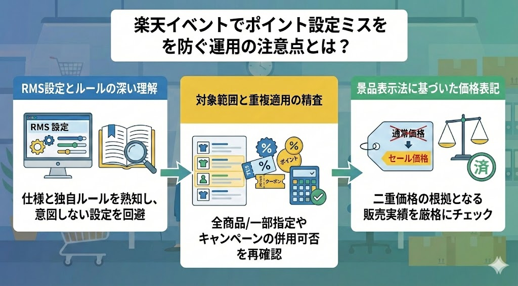 楽天イベントでポイント設定ミスを防ぐ運用の注意点とは？