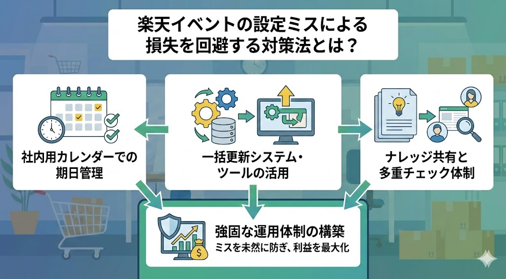 楽天イベントの設定ミスによる損失を回避する対策法とは？