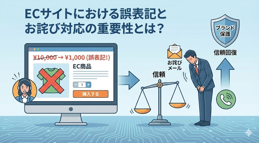 ECサイトにおける誤表記とお詫び対応の重要性とは？