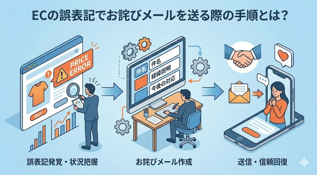 ECの誤表記でお詫びメールを送る際の手順とは？