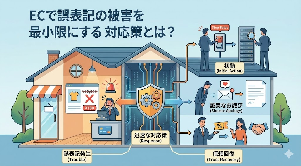 ECで誤表記の被害を最小限にする対応策とは？