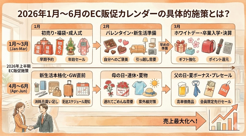 2026年1月〜6月のEC販促カレンダーの具体的施策とは?