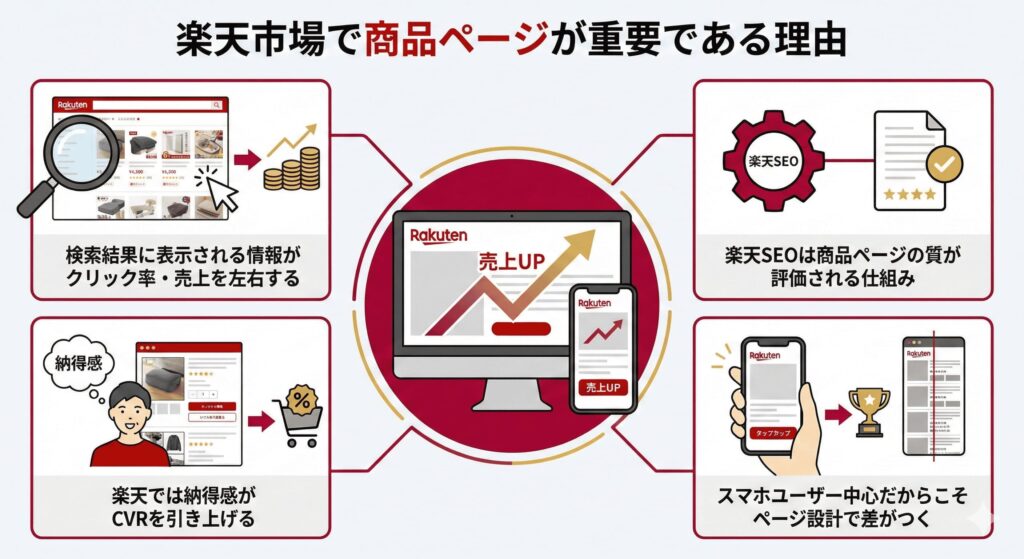 なぜ楽天市場では商品ページの作り方が重要なのか?