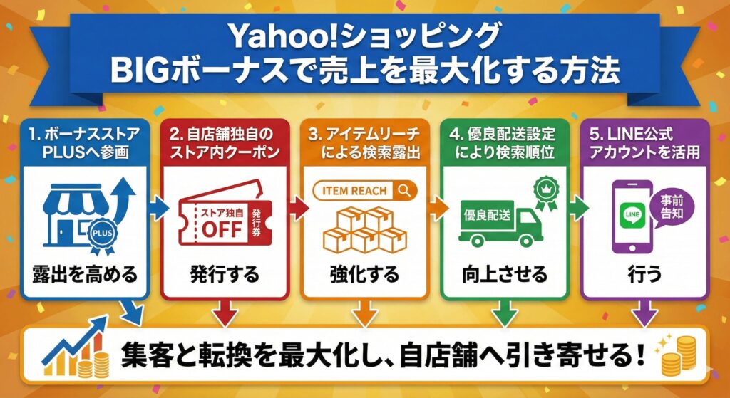 Yahoo!ショッピングのBIGボーナスで売上を最大化する方法とは？