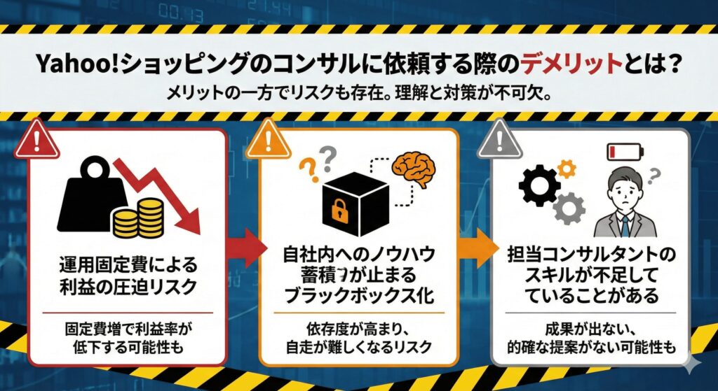 Yahoo!ショッピングのコンサルに依頼する際のデメリットとは?