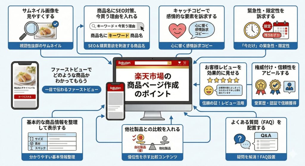 楽天市場の商品ページ作りの10個のポイント