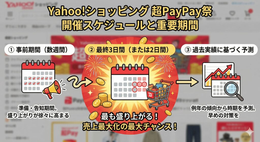 Yahoo!ショッピング超PayPay祭の開催時期や日程とは？