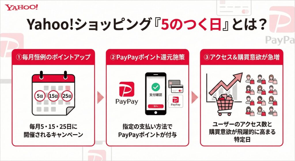 Yahoo!ショッピングの5のつく日とは？