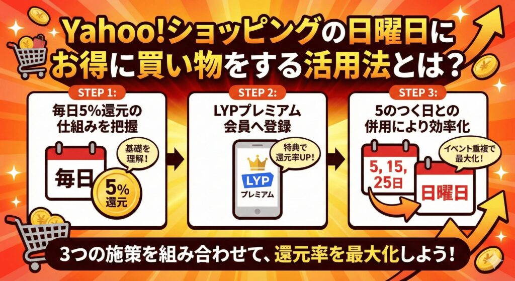 Yahoo!ショッピングの日曜日にお得に買い物をする活用法とは?