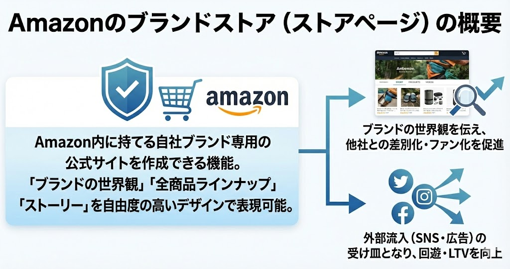 Amazonのブランドストア(ストアページ)の概要