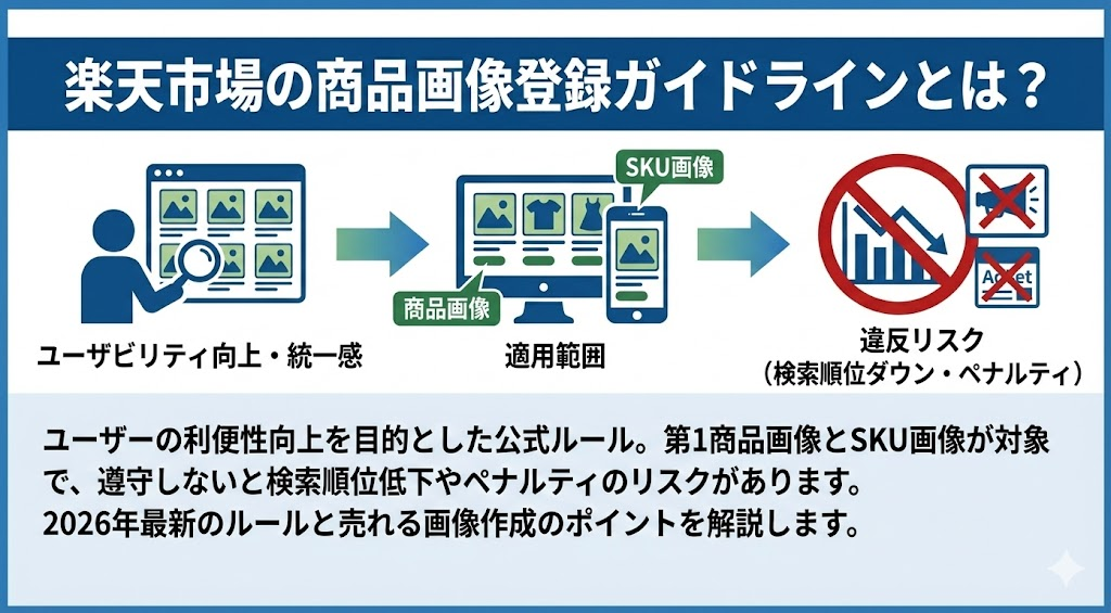 楽天市場の商品画像登録ガイドラインとは？