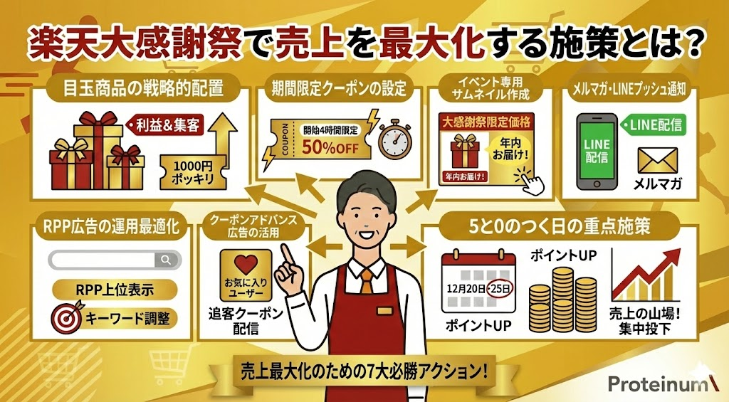 楽天大感謝祭で売上を最大化する施策とは？