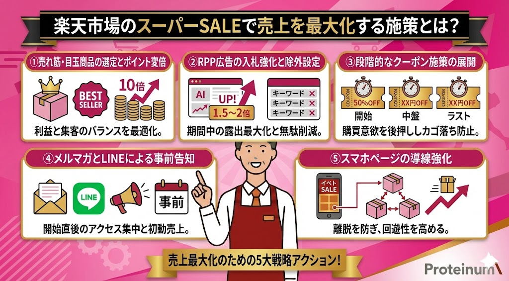 楽天市場のスーパーSALEで売上を最大化する施策とは?