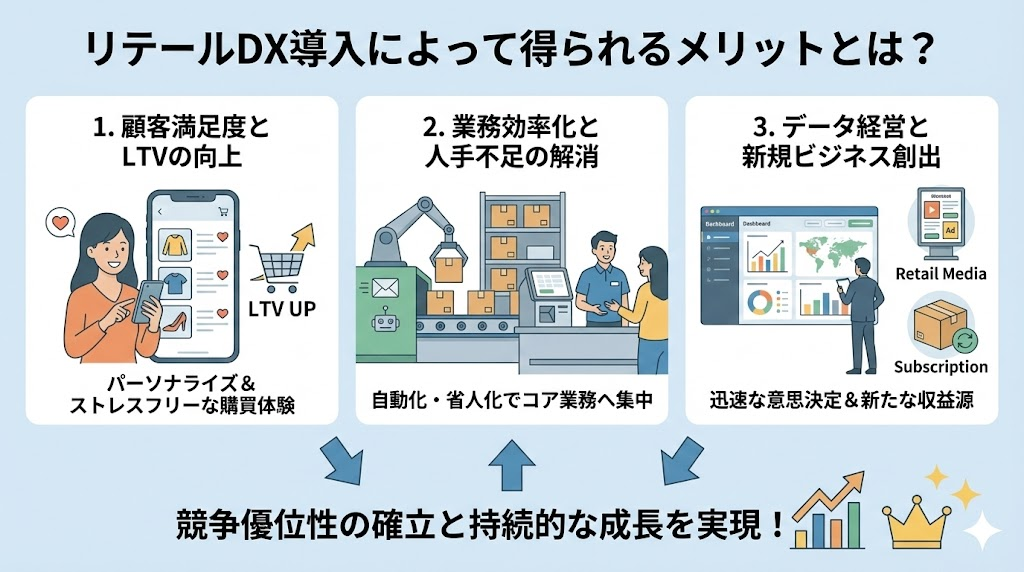 リテールDX導入によって得られるメリットとは？