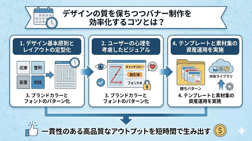 デザインの質を保ちつつバナー制作を効率化するコツとは？
