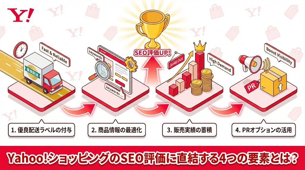 Yahoo!ショッピングのSEO評価に直結する4つの要素とは？
