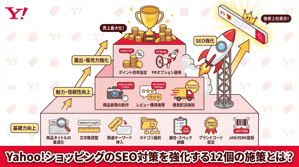 Yahoo!ショッピングのSEO対策を強化する12個の施策とは？