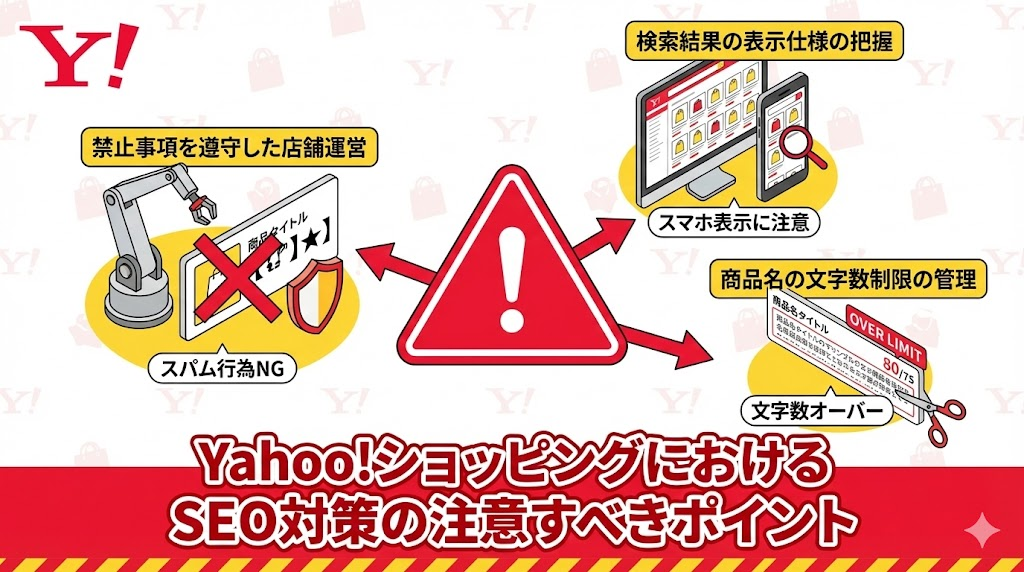 Yahoo!ショッピングにおけるSEO対策の注意すべきポイント