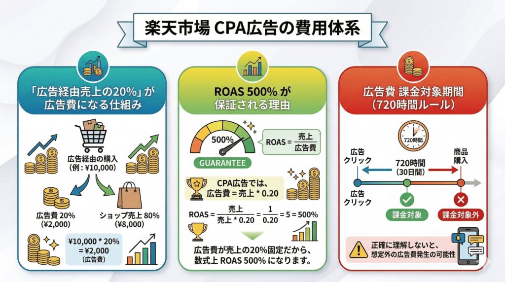 楽天市場のCPA広告にかかる費用とは？