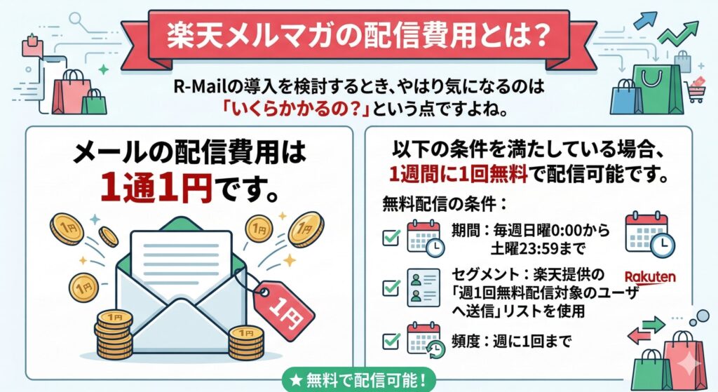 楽天メルマガの配信費用とは？