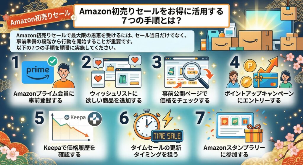 Amazon初売りセールをお得に活用する7つの手順とは？