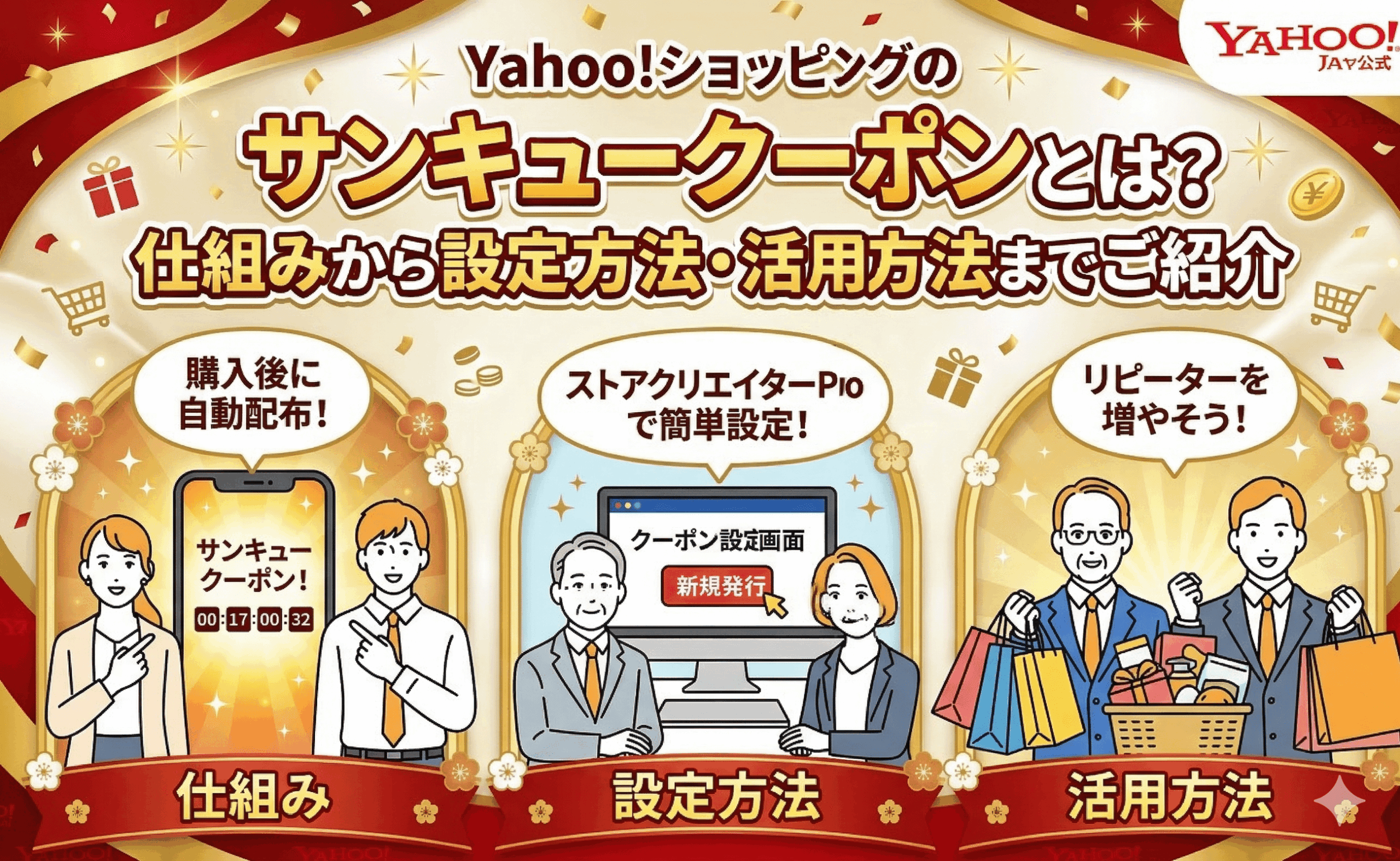 Yahoo!ショッピングのサンキュークーポンとは？仕組みから設定方法・活用方法までご紹介