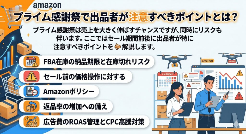 プライム感謝祭で出品者が注意すべきポイントとは？
