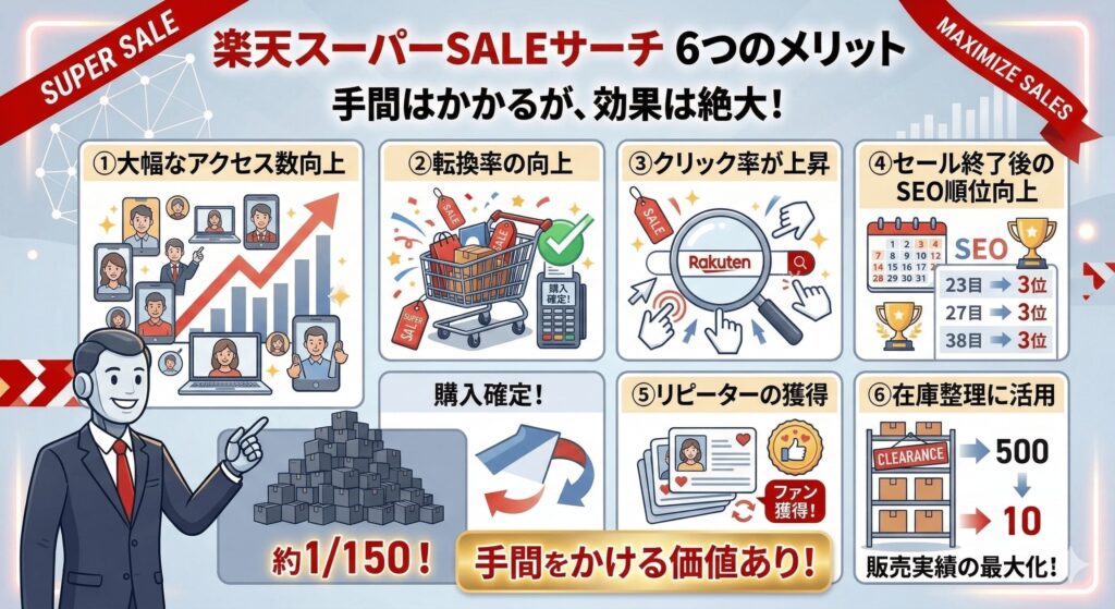 楽天スーパーSALEサーチの6つのメリットとは？