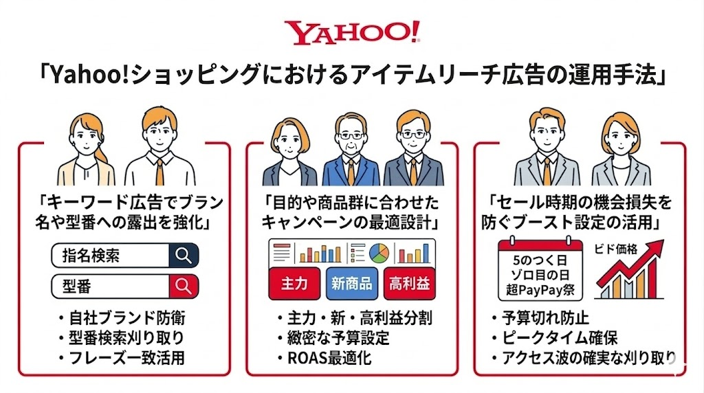 Yahoo!ショッピングにおけるアイテムリーチ広告の運用手法