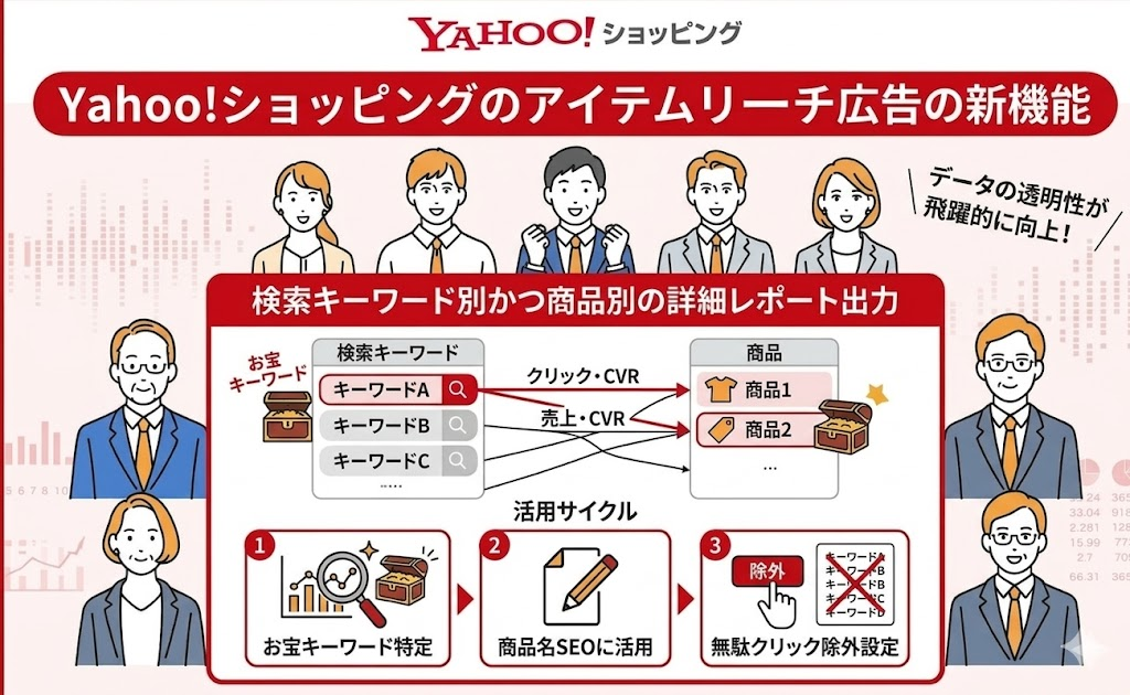 Yahoo!ショッピングのアイテムリーチ広告の新機能
