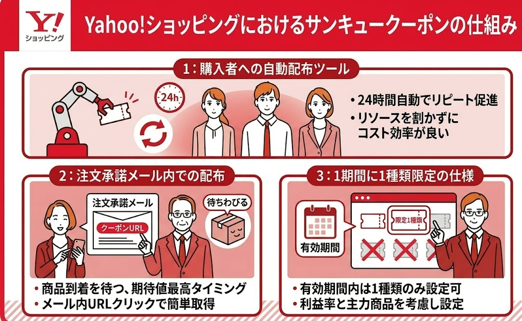 Yahoo!ショッピングにおけるサンキュークーポンの仕組み