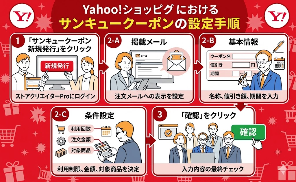Yahoo!ショッピングにおけるサンキュークーポンの設定手順