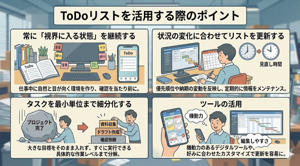 ToDoリストを活用する際のポイント