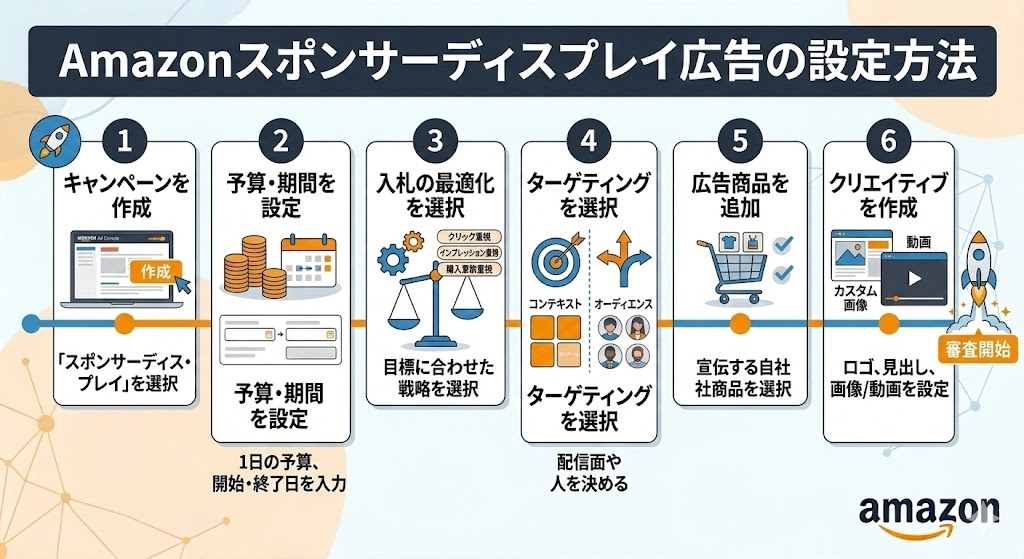 Amazonスポンサーディスプレイ広告の設定方法