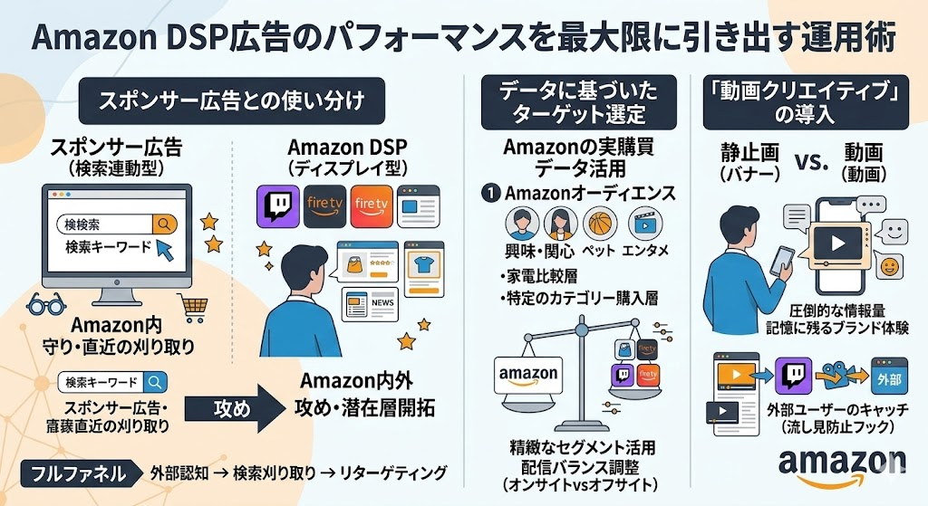 Amazon DSP広告のパフォーマンスを最大限に引き出す運用術
