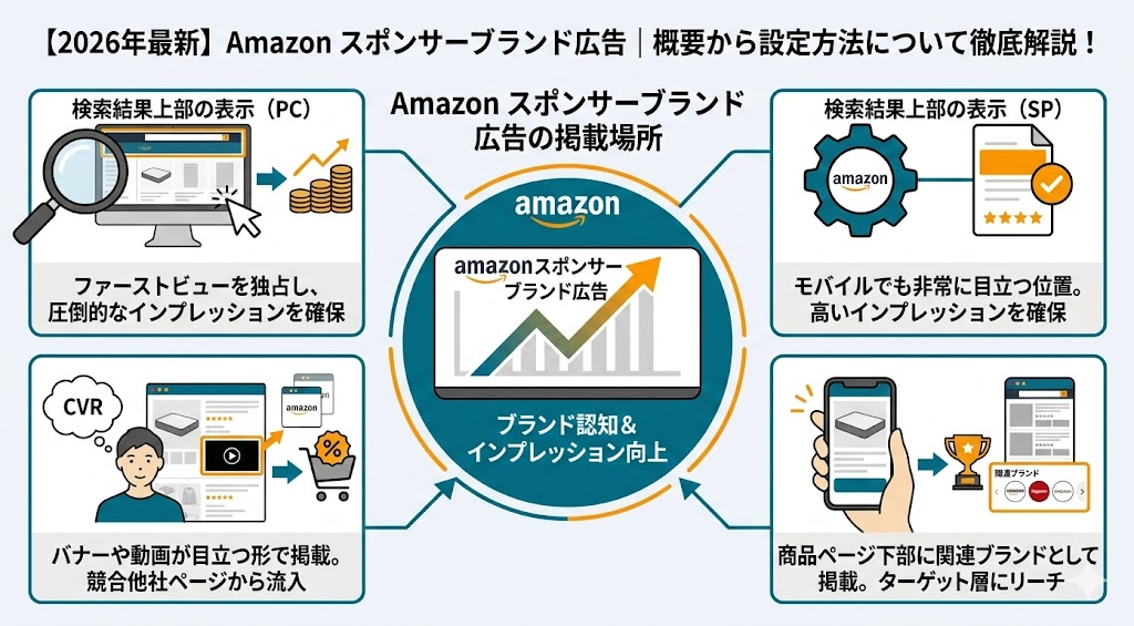 Amazon スポンサーブランド広告の掲載場所
