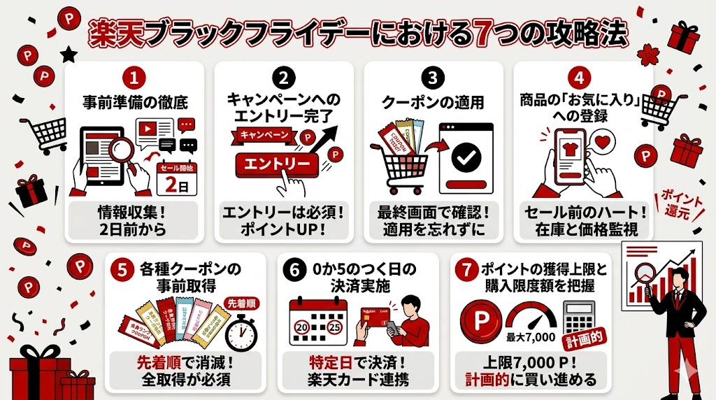 楽天ブラックフライデーにおける7つの攻略法