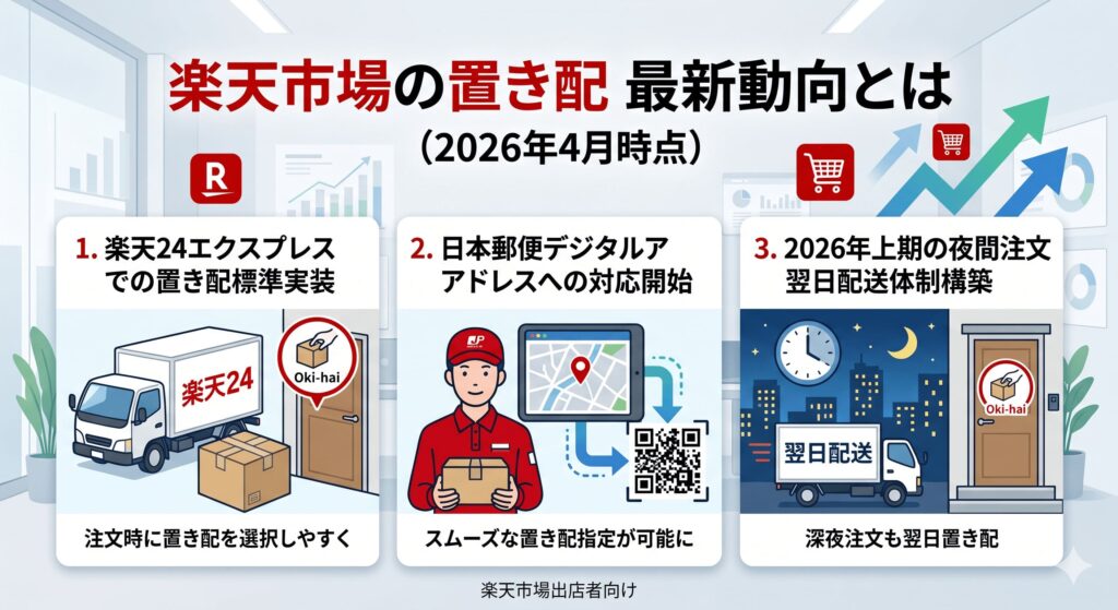 楽天市場の置き配とは？出店者が知っておくべき基本から設定手順まで