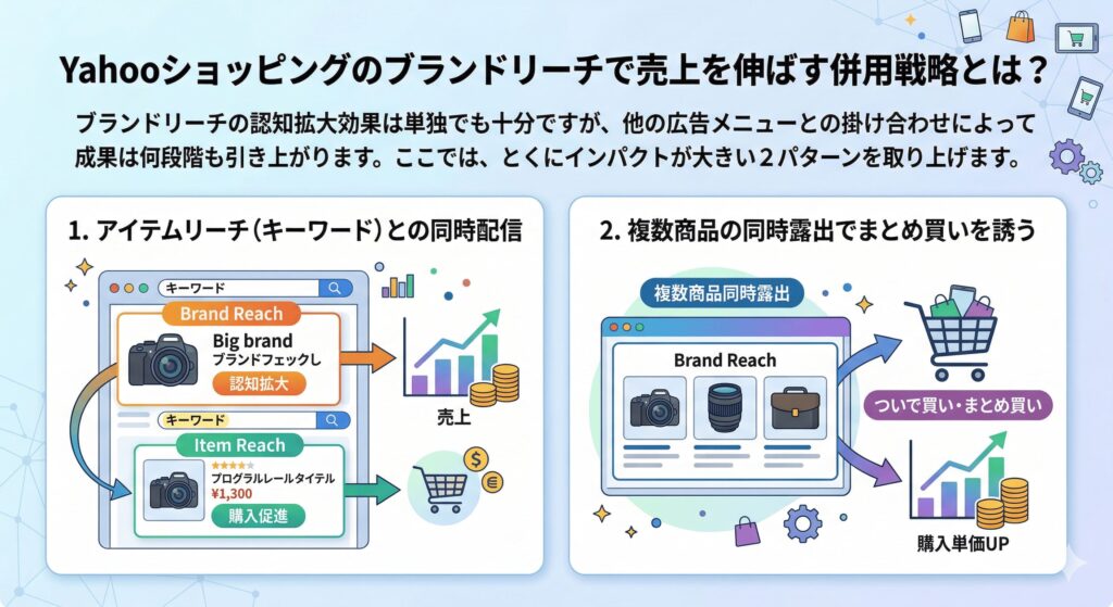 Yahoo!ショッピングのブランドリーチで売上を伸ばす併用戦略とは?