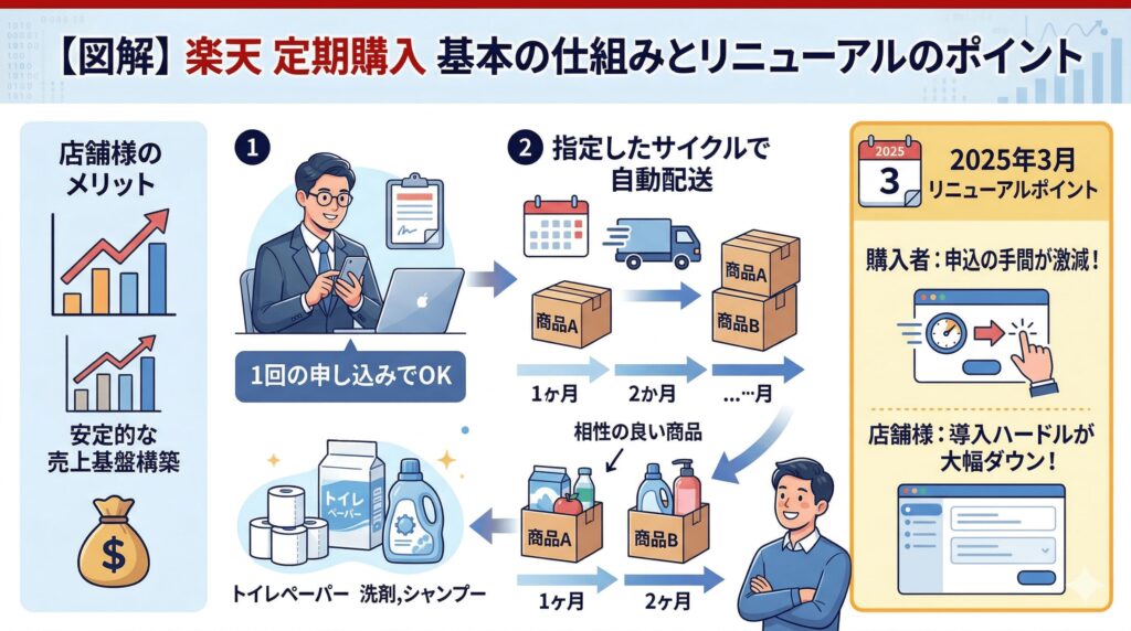 楽天の定期購入とは？基本の仕組みを解説