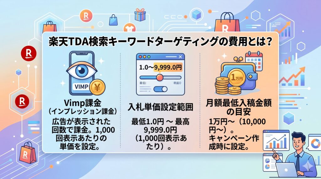 楽天TDA検索キーワードターゲティングの費用とは?