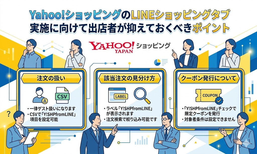 Yahoo!ショッピングのLINEショッピングタブ実施に向けて出店者が抑えておくべきポイント