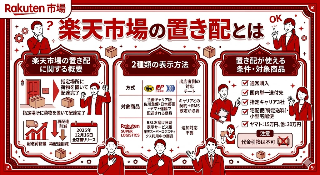 楽天市場の置き配とは